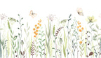 Butterfly Garden wall mural by Rebel Walls in Multicolour, flat swatch