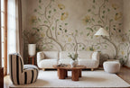 Big Poem wall mural by Rebel Walls in Beige, styled room