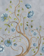 Big Poem wall mural by Rebel Walls in Blue, flat swatch