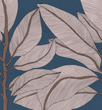 Ruby Lines wall mural by Rebel Walls in Blue – Dark Blue, flat swatch