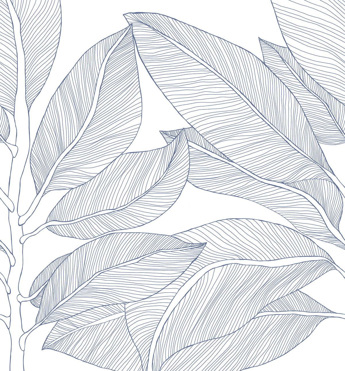 Ruby Lines wall mural by Rebel Walls in Light Blue, flat swatch