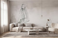 Sailing Boat wall mural by Rebel Walls in Grey, styled room