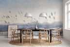 Sea View wall mural by Rebel Walls in Blue, styled room