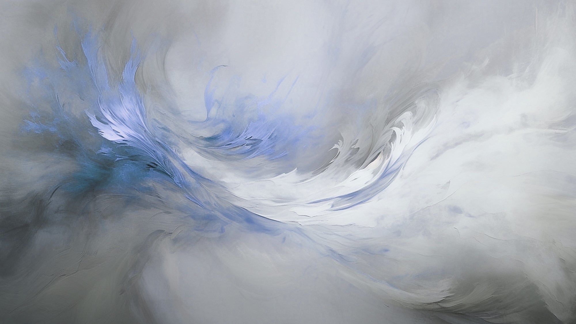 Aqua Flow wall mural by Rebel Walls in Blue, flat swatch