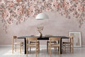Serene Blossoms wall mural by Rebel Walls in Pink, styled room