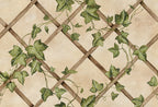 Ivy Trellis wall mural by Rebel Walls in Beige – Sand, flat swatch