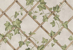 Ivy Trellis wall mural by Rebel Walls in Beige, flat swatch