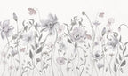 Spring Garden wall mural by Rebel Walls in Grey, flat swatch