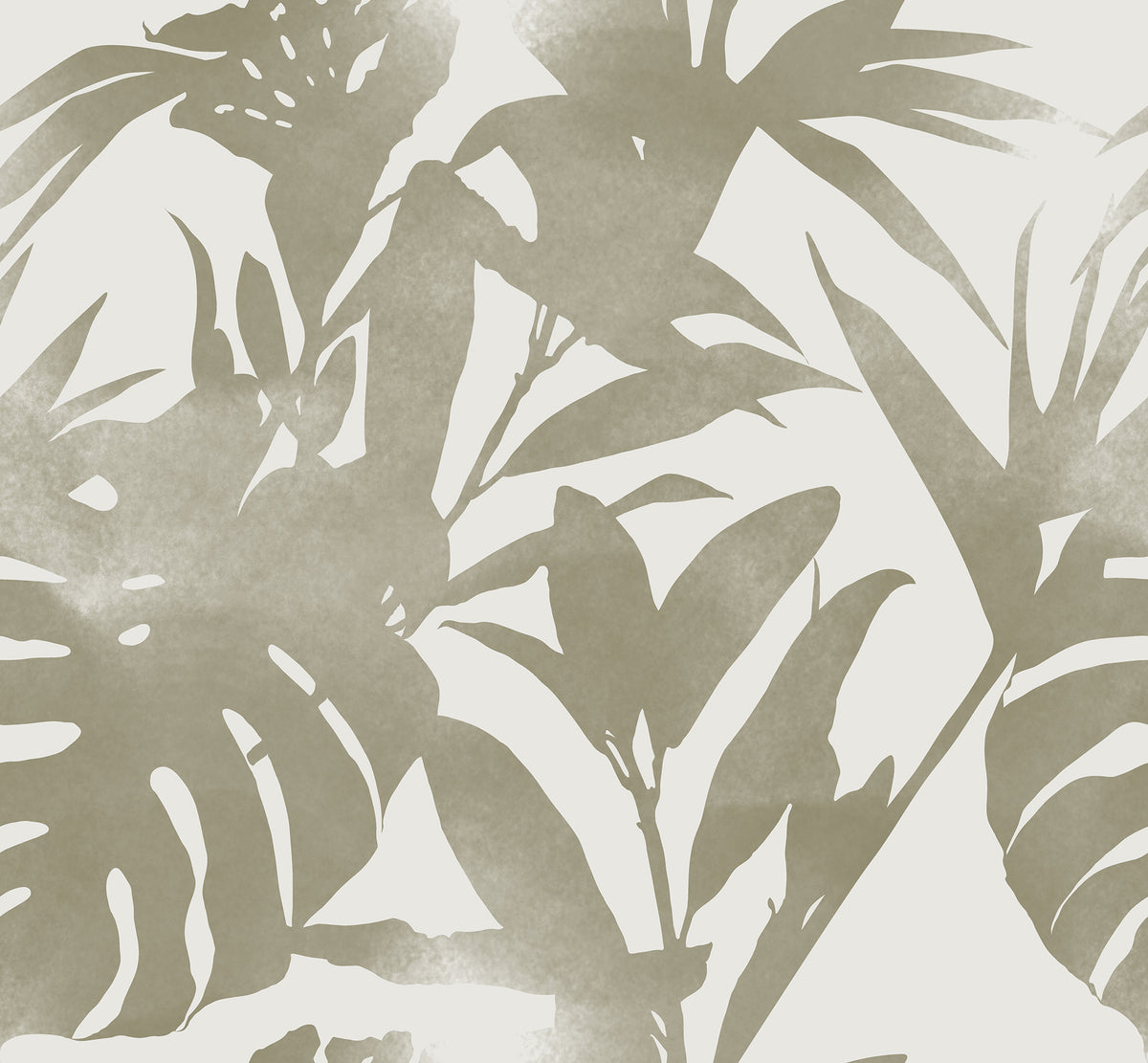 Shapes of Leaves wall mural by Rebel Walls in Beige, flat swatch