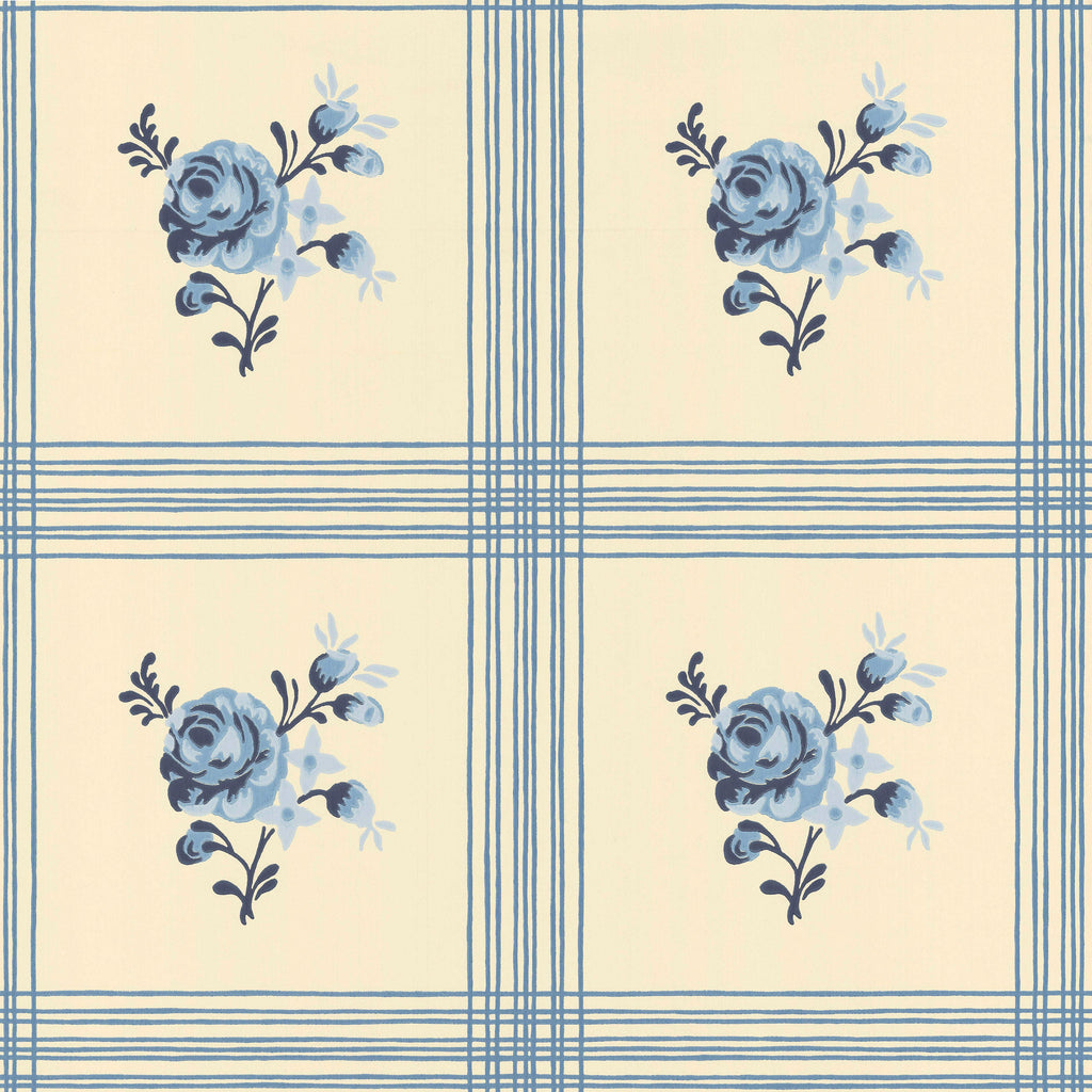 Rose wallpaper by Langelid/von Bromssen - floral design in Cream