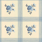 Rose wallpaper by Langelid/von Bromssen - floral design in Cream