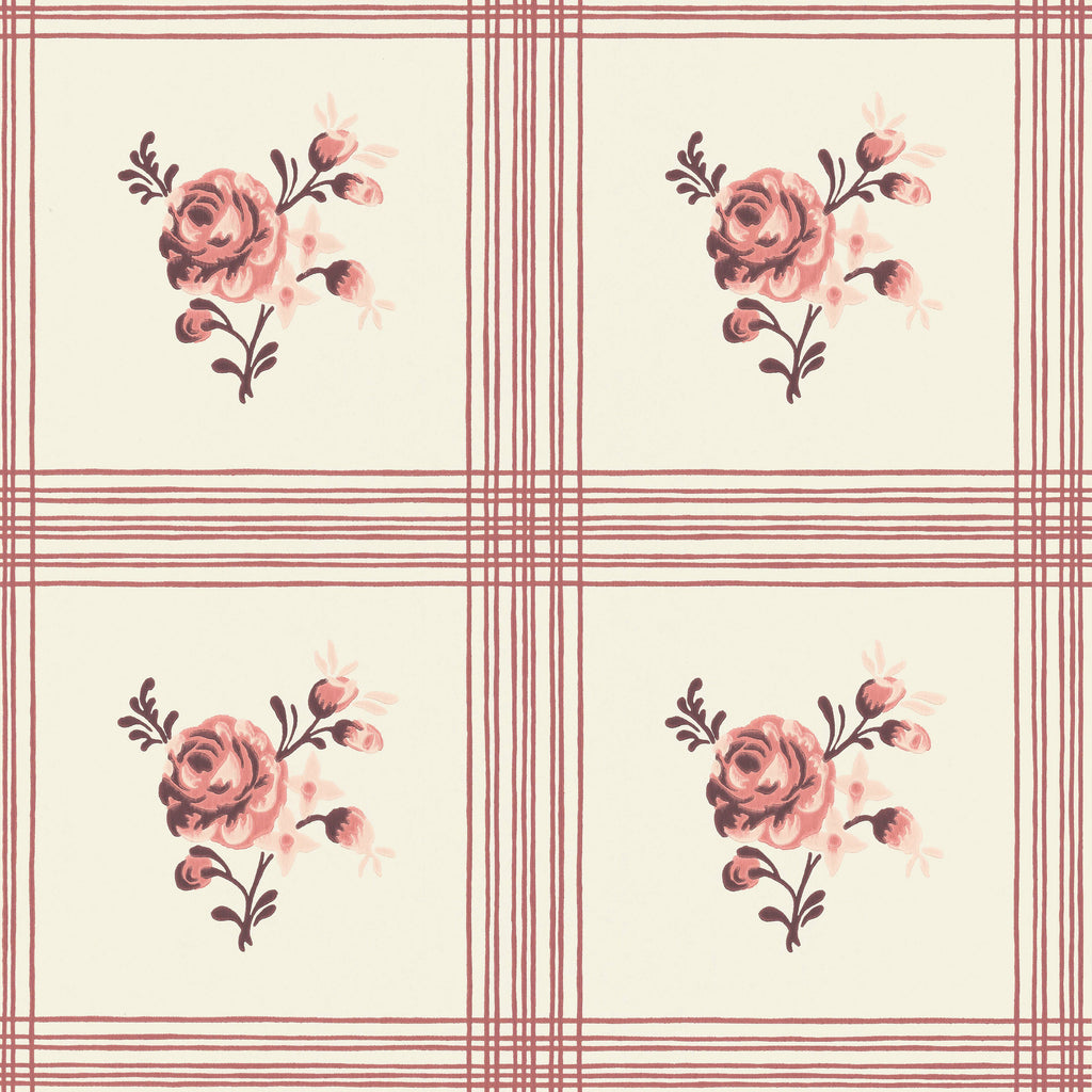 Rose wallpaper by Langelid/von Bromssen - floral design in Pink