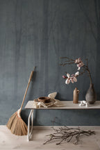 Skog wall mural by Sandberg – forest & woodland design, Blue – Misty Blue
