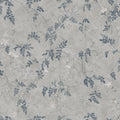 Irene wallpaper by Sandberg, trailing blue-grey jasmine vines on a textured grey plaster ground, flat swatch