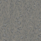 Sara wallpaper by Sandberg in grey, flat swatch of trailing eucalyptus foliage with pale berries on a soft mushroom-grey ground