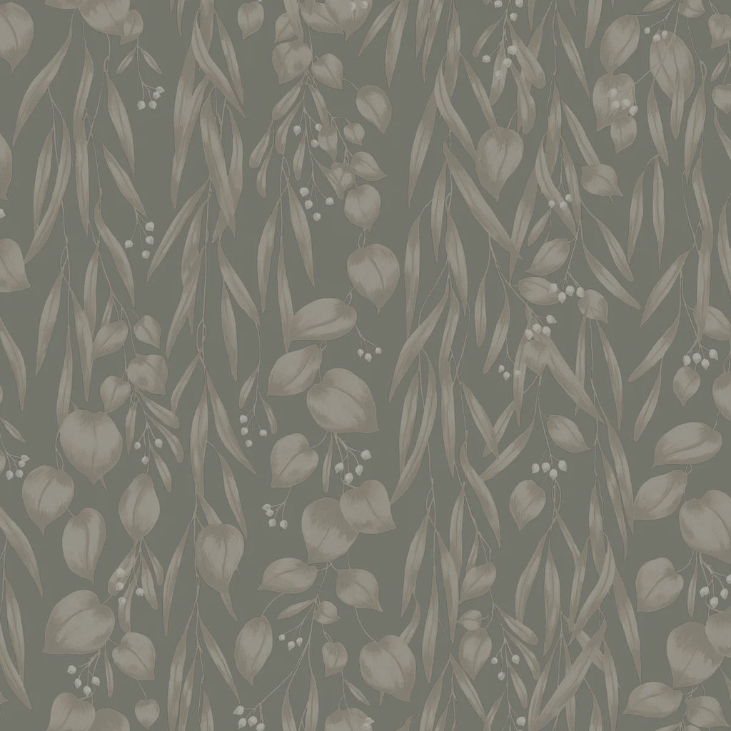 Sara Sage Green wallpaper by Sandberg – floral design