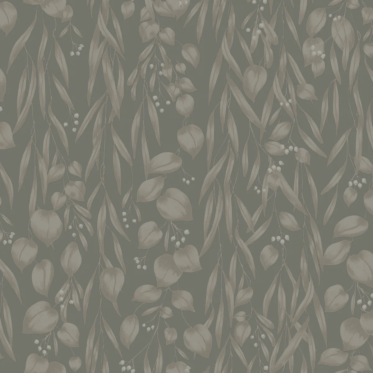 Sara Sage Green wallpaper by Sandberg – floral design