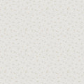 Stella wallpaper by Sandberg, flat swatch of a fine ditsy floral in soft greige on a near-white ground