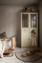 Evelina wallpaper by Sandberg – Pink – Blush colourway, styled on an interior wall