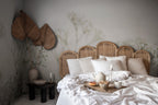 Julia wall mural by Sandberg – floral design, Green – Spring Green – styled in a room setting, view 5