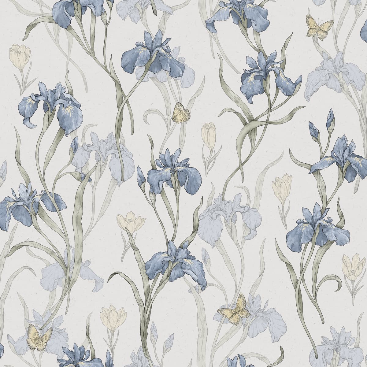 Iris Sky Blue wallpaper by Sandberg – geometric design