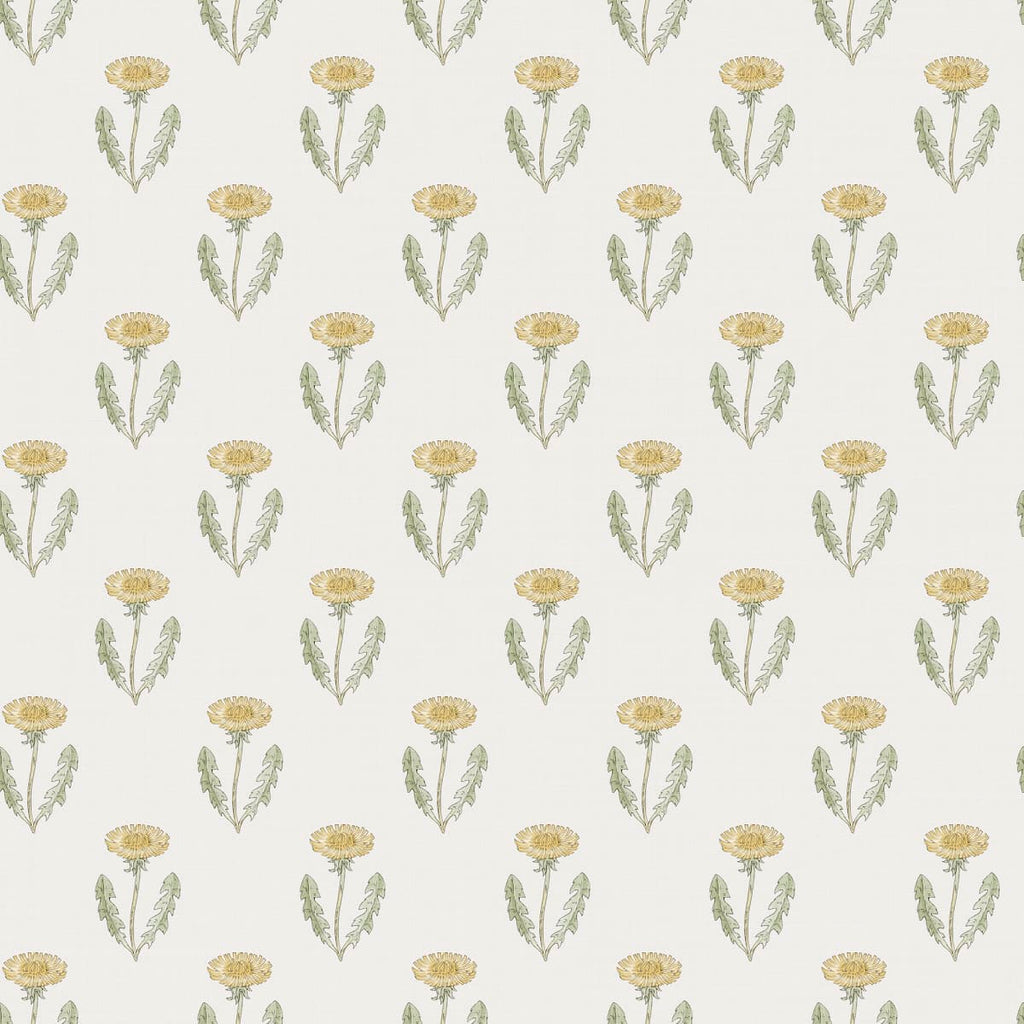 Maskrosen Spring Green wallpaper by Sandberg – geometric design