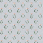Maskrosen Soft Blue wallpaper by Sandberg – geometric design