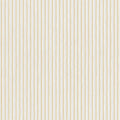 Brita Stripe wallpaper by Sandberg in sand-yellow, close-up swatch of soft hand-painted vertical stripes on white