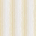 Brita Stripe wallpaper by Sandberg in sand-yellow, close-up swatch of soft hand-painted vertical stripes on white