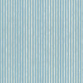 Brita Stripe wallpaper by Sandberg in soft blue, close-up swatch of hand-painted vertical stripes on white