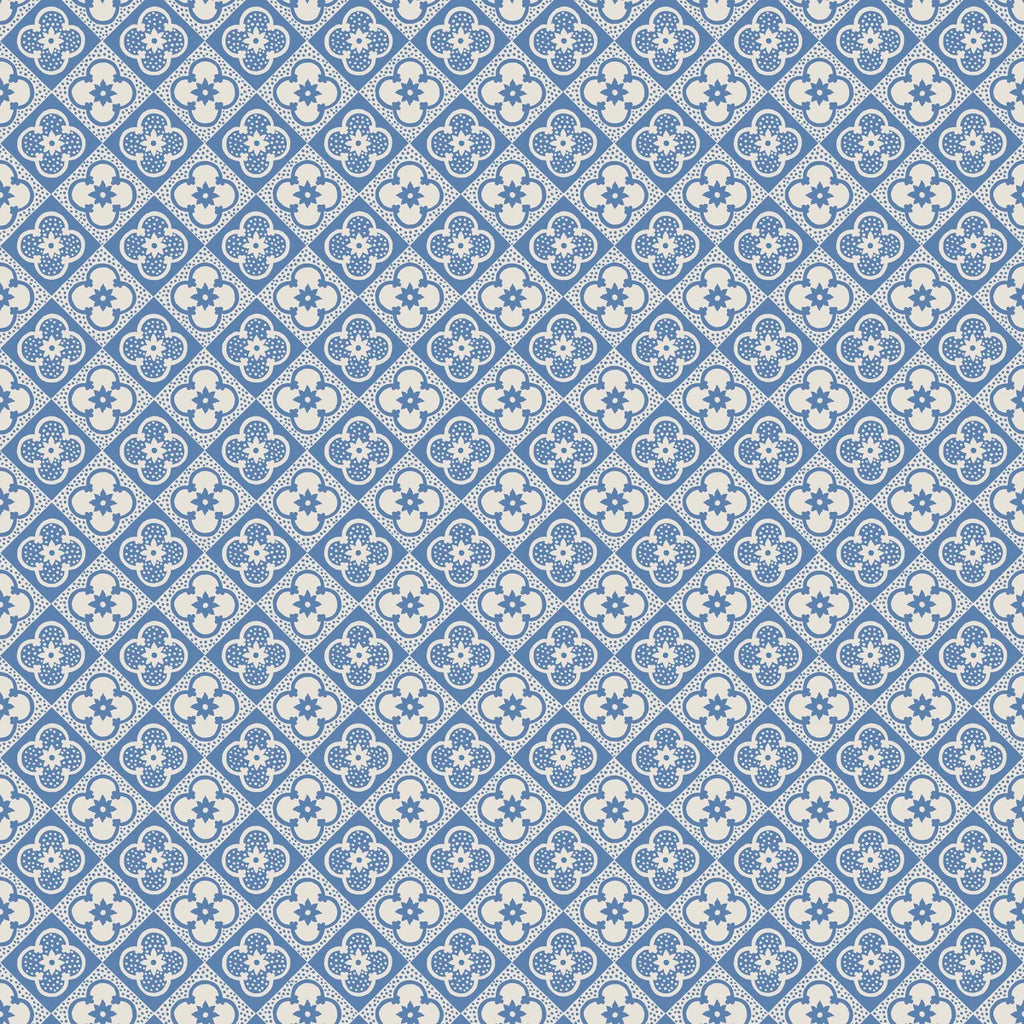 Lyckan Sapphire wallpaper by Sandberg – geometric design