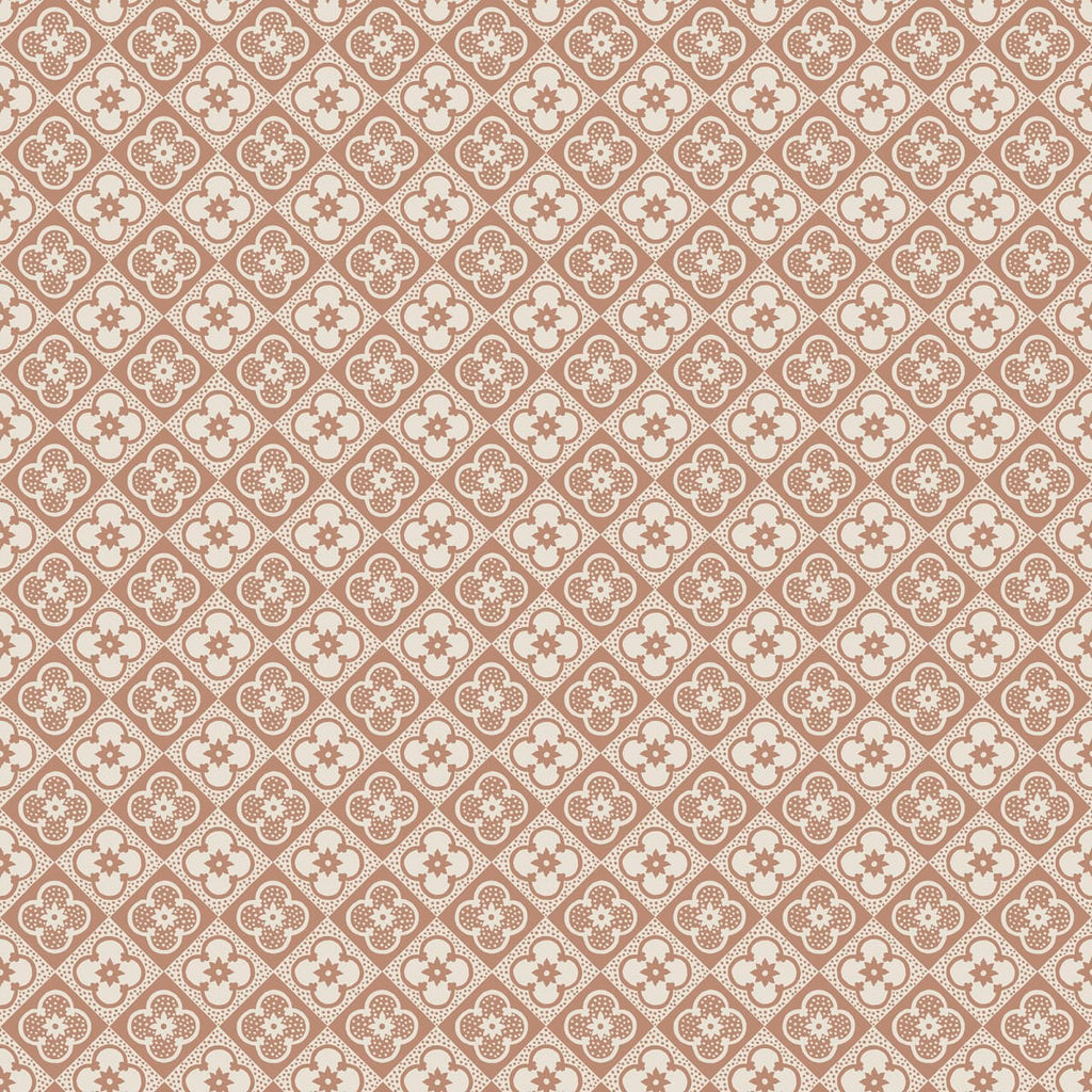 Lyckan Copper wallpaper by Sandberg – geometric design