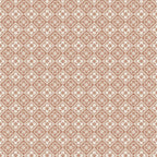 Lyckan wallpaper by Sandberg, small terracotta quatrefoil tile motif on cream, flat swatch