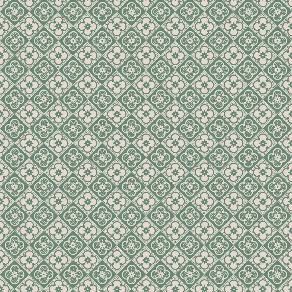 Lyckan Emerald wallpaper by Sandberg – geometric design