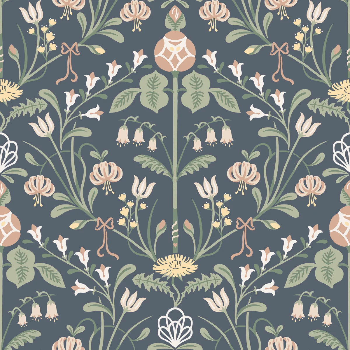 Till Carl Indigo wallpaper by Sandberg – botanical design