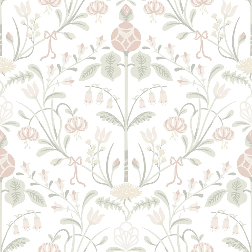 Till Carl Powder Pink wallpaper by Sandberg – botanical design