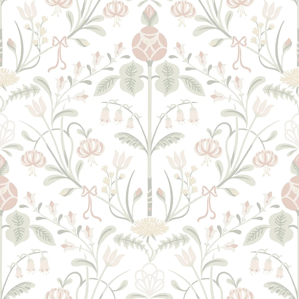 Till Carl Powder Pink wallpaper by Sandberg – botanical design