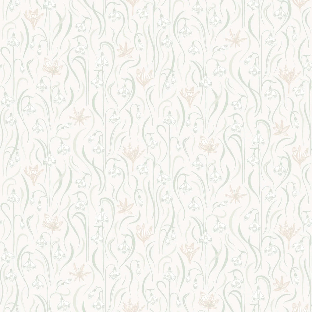 Signe Spring Green wallpaper by Sandberg – botanical design