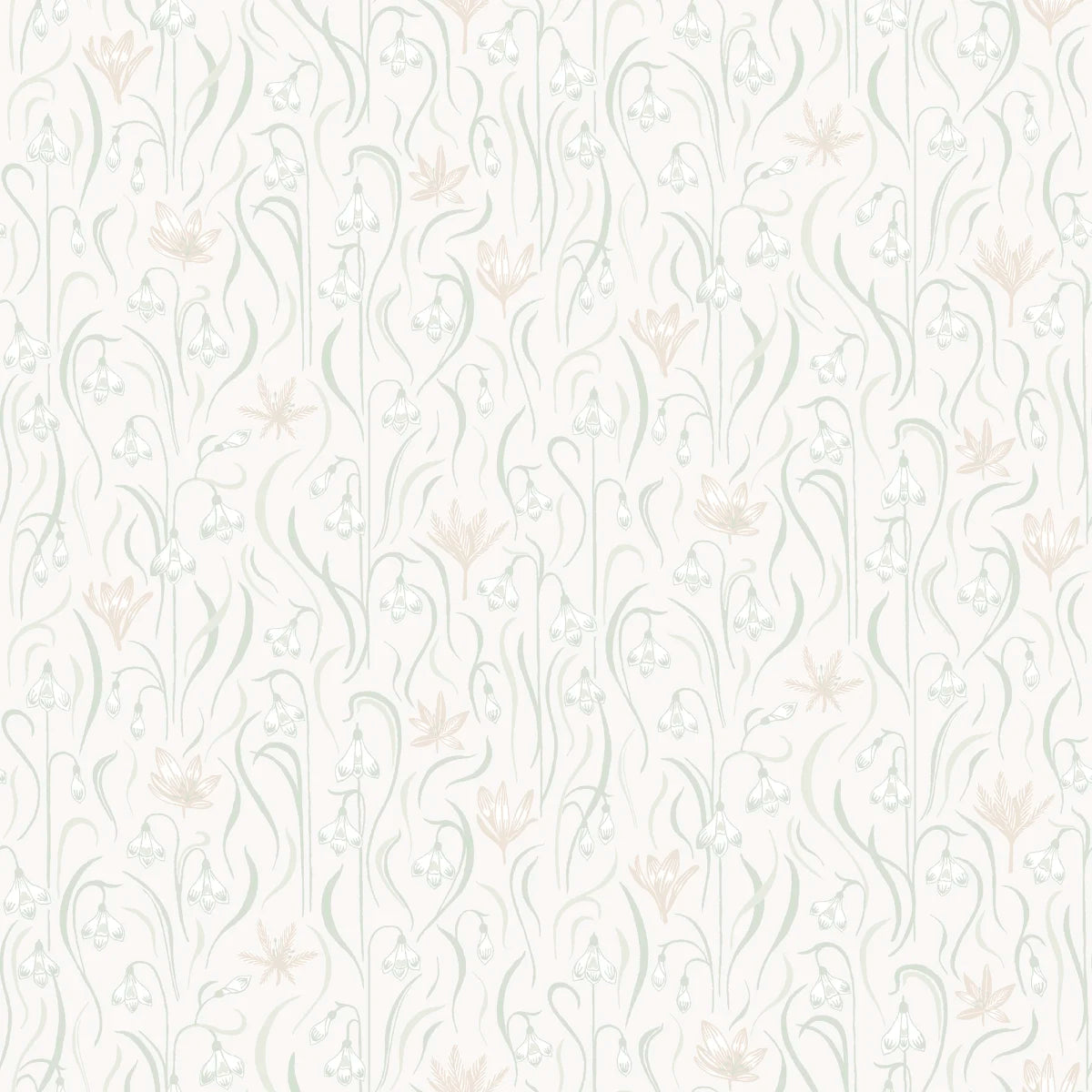 Signe Spring Green wallpaper by Sandberg – botanical design