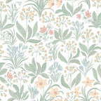 Huset i Solen Spring Green wallpaper by Sandberg – geometric design