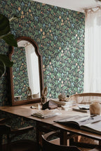 Huset i Solen wallpaper by Sandberg in a room setting
