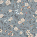 Till Karin wallpaper by Sandberg – modern design, Folklore Blue, flat pattern repeat
