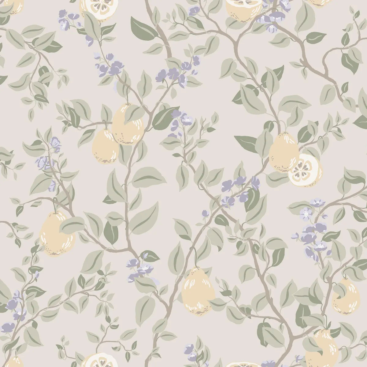 Kvitten Lilac wallpaper by Sandberg – floral design