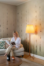 Sundborn wall mural by Sandberg – forest & woodland design, Green – Spring Green