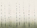 Sundborn wall mural by Sandberg – forest & woodland design, Green – Spring Green