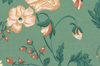 Suzanne wallpaper by Sandberg – floral design, Green – Emerald