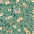 Suzanne wallpaper by Sandberg – floral design, Green – Emerald