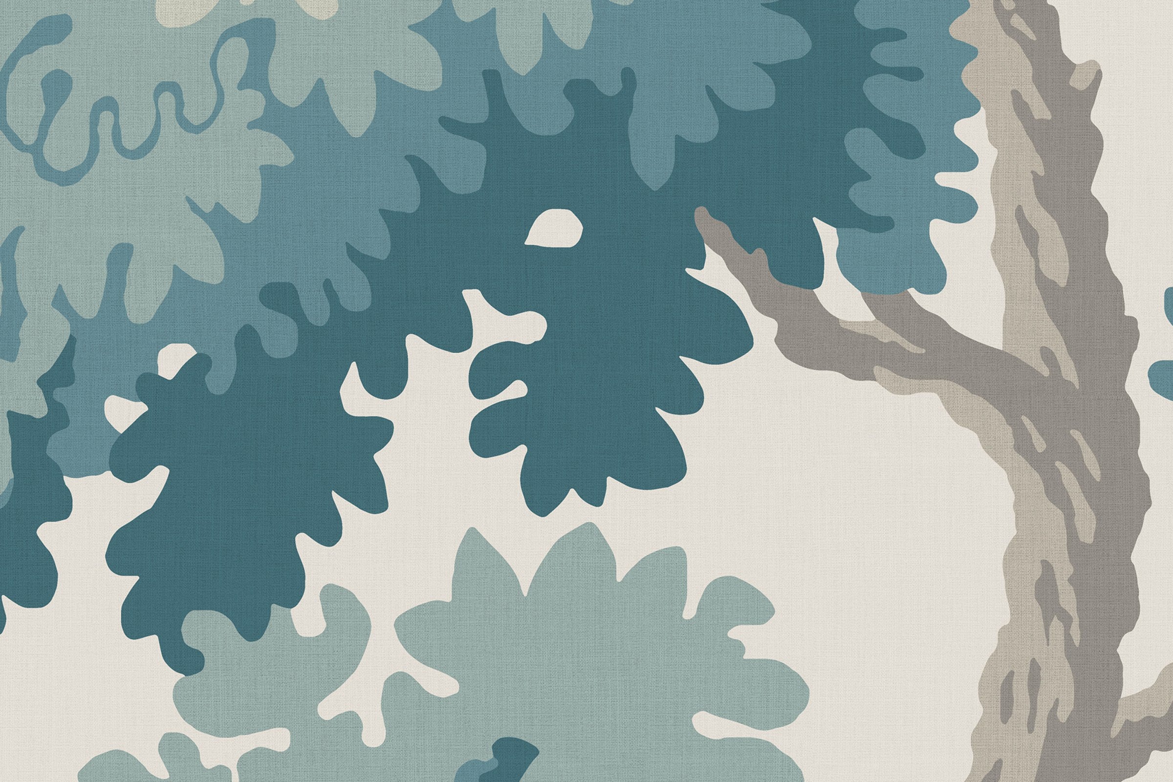 Raphael Mural wall mural by Sandberg – forest & woodland design, Teal