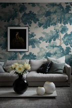 Raphael Mural wall mural by Sandberg – forest & woodland design, Teal