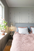 Sundborn wall mural by Sandberg – forest & woodland design, White – Winter
